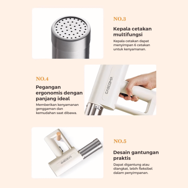 GASCOMP EKPM 01 Pasta Maker Alat Pembuat Mie & Adonan Otomatis Tanpa Listrik - Image 6