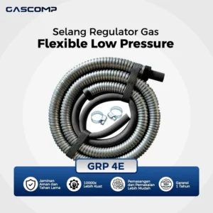 GASCOMP Selang Regulator Gas Metal Anti Tikus dan Anti Karat