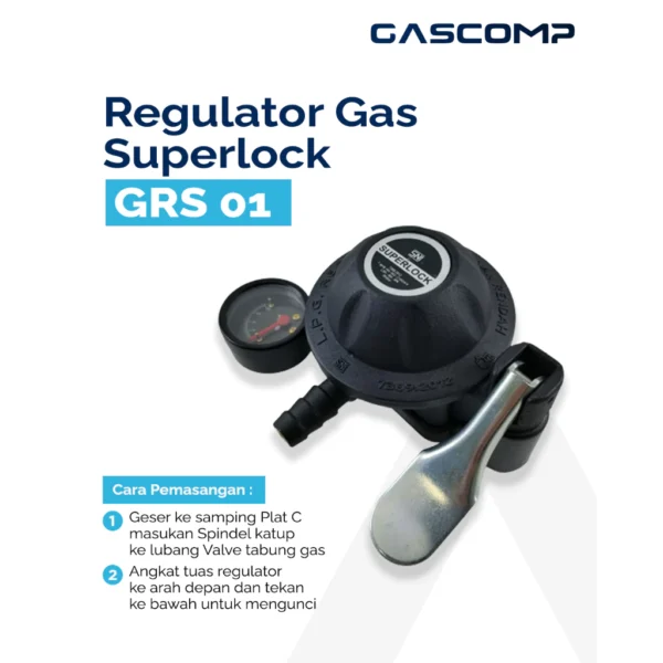 GASCOMP - Regulator Meter Superlock 01 Klik (GRS-01) - Image 4