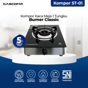 GASCOMP Kompor Gas Meja Classic 1 Tungku