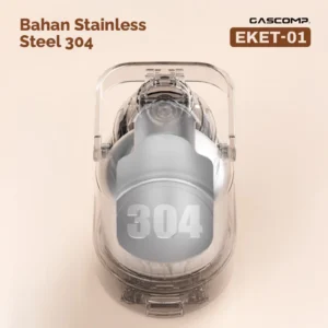 GASCOMP Elektric Tumbler Portable Stainless 600mL EKET-01